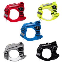 니즈더펫 인터라켄 중형견 대형견 커스텀 하네스, 블랙