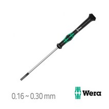 WERA 2035 일자 정밀드라이버 0.16X0.8X40 ~0.3X1.8X40 사이즈모음 베라, 0.3X1.8X60(118004)