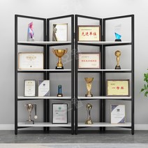 상장진열장 상패 피규어 진열대 장식장 트로피 진열장 기념품, 길이180 폭36x180 화이트블랙