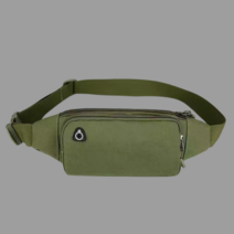 슬림 포켓 캔버스 힙색 DH7750, 그린