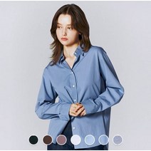지오다노 여 포플린 셔츠 343901 964675