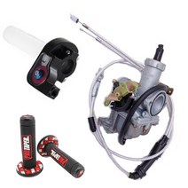 오토바이 기화기 사륜 바이크 pz27 27mm 스로틀 가속 펌프 적합 혼다 wy125 cg150 125cc 150cc 175cc 먼지 자전거 go karts, 빨간 세트