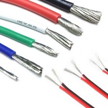 실리콘 케이블 전선 AWG PVC 8 10 12 14 16 18 20 22, 실리콘(검정)