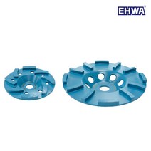 이화 다이아몬드컵 평컵플러스 2종 4인치 7인치 휠 콘크리트 바닥 연마 마감 석재 석판 페인트 제거 모따기 핸드그라인더날 부산달동네