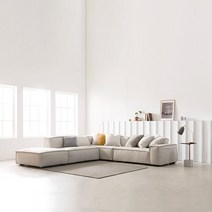 두모 확장형 스타일클린 워셔블 패브릭 소파 / 스툴미포함, 아이보리(좌측 팔걸이+우측 팔걸이+등받이)/스툴미포함