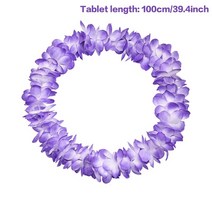 구성 생일 현수막 하와이 화환 장식 인공 목걸이 여름 열대 꽃 루아 알로하 용품, [06] 6