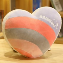 무지개 붙박이의자 쿠션 등방석 소형 등쿠션 의자쿠션 포인트 모찌 의자쿠션 인테리어, 보라색 사랑 35 x 35cm 단면