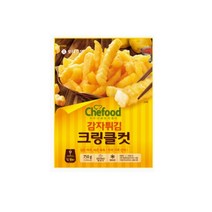 [롯데푸드]크링클컷 감자튀김 750g, 1개