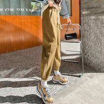 캐쥬얼 운동 트레이닝바지 여성 봄가을 트렌드 2022 와이드 루즈핏 조거 작은 키 츄리닝바지 슬림핏 3793828308