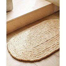 자라홈(ZARAHOME) 주트 오벌 러그 48553029052, 45 x 75 cm, 내추럴