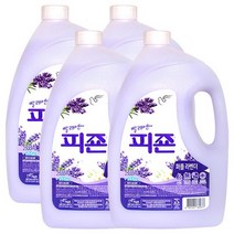 빨래엔 피죤 섬유유연제 퍼플라벤더 본품용기 3000ml 일반/드럼겸용, 4개