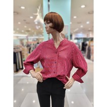 베네통 베네통 깅엄 체크 블라우스 BABL11141