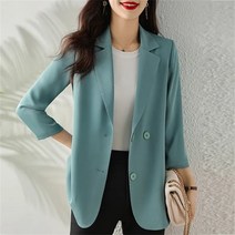 미스손 여성 봄여름 캐주얼 뒤트임 쉬폰 정장 코트M10