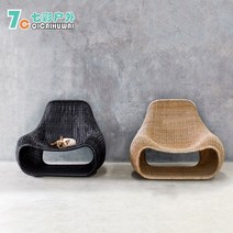 야외바베큐장 테라스 야외 라운지 의자 발코니 정원 안뜰 등나무 침대 일광 욕실 해변 인간의 둥지 소파, [05] 콤비네이션, [01] 콤비네이션