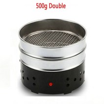 커피로스터기 업소용 홈카페 원두 콩 로스팅 1000g 더블 레이어 볶은 쿨러 스테인레스, 110v 500g double