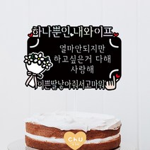 츄토퍼 출산축하 선물 메세지 용돈토퍼, 디자인1-하나뿐이내와이프(딸)