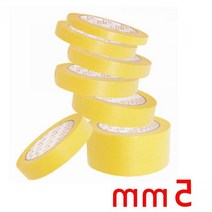 강한 내열성 점착제 마스킹 테이프 도장 라인 작업 종류선택 1개, 유니콘 내열 마스킹 와시 테이프 5mm x 50M