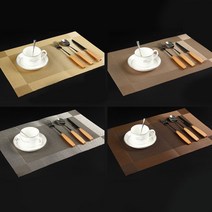 북유럽 식탁 테이블 플레이스 깔개 방수 티 세팅 매트, 본상품선택, 다크브라운