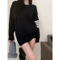 2023 인싸 여성 패션 도톰한 루즈핏 날씬해 보이는 미디 니트탑 스웨터 니트