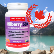 캐나다 빌베리 루테인 40mg 지아잔틴 루틴 뉴테인 비타민A 베타카로틴 90소프트젤