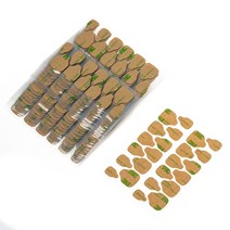 Sun&Beam Nails 실리콘 패디팁 쓰리엠 양면테이프 초강력 접착 투명 방수 네일 탭 인조 손톱/네일팁 전용 DIY 미용 25장 600개, 25개
