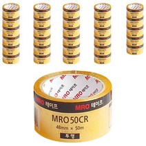 MRO 투명박스테이프 48mm x 50m x 59mic, 투명, 12개입