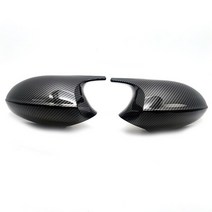 백미러 커버 사이드 M3 스타일 경적 탄소 섬유 패턴 bmw용 1 시리즈 E90 e9 용, 05 Carbon fiber pattern