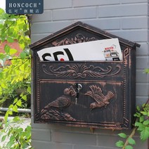 예쁜 야외 우체통 고급 북유럽 펜션 대문 마당 정원 감성 우편함 단독주택 인테리어, 홍고동 구제