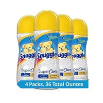 스너글 슈퍼케어 인-워시 향기 부스터 백합&린넨 페이드 컬러런 프로텍션 4개, 9 Ounce (Pack of 4)