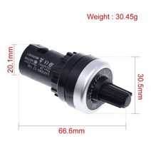 LA42DWQ-22 1K 2K 5K 10K 20K 50K 100K 200K 직경 22mm 로터리 포텐쇼미터 컨버터 거버너 인버터 저항 스위치 전자 부품 액세서리 소스, 1K Ohm