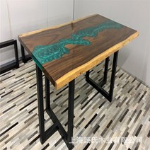 우드슬랩 수지 레진 카페 자작나무 우드슬랩테이블 우드슬랩식탁 에폭시레진 레진 에폭시 하류 실목 널빤지 호두나무 가정용 원목 차 차대 책, 빨강 1150x600mm