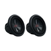 (2) 알파인 R2-W8D4 8인치 R-시리즈 350W RMS 서브우퍼 듀얼 4옴 차량용 서브우퍼 R2W8D2