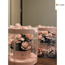 블록 꽃다발 꽃꽂이 여자아이 컬렉션 장난감 장식 장미꽃 발렌타인데이 생일선물 남자아이 조립, 11송이의 핑크장미+포옹통 선물세트