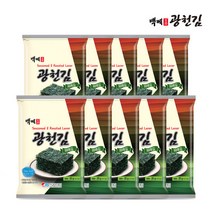 백제광천김 파래 전장김 20g x 10봉