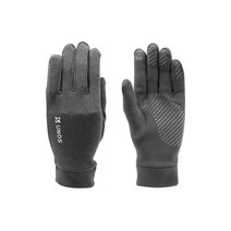 스마트터치 기모 보온방한장갑 겨울장갑 달리기 러닝 조깅 마라톤 장갑, 회색