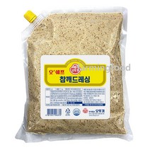 오쉐프 참깨드레싱1kg 샐러드드레싱소스, 오뚜기 오쉐프 참깨드레싱 1kg, 1개