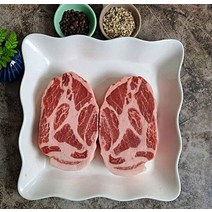 고원돈목살 에어프라이어목살 스테이크고기 1kg 캠핑고기 에어프라이어통목살 통목살, 1.0cm