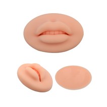 5D 리얼 실리콘 젤리 입술모형 3D 입체 입술 고무판, 하얀피부