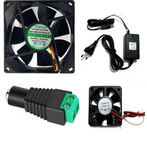 12v 어댑터 DC쿨링팬 쿨러 아답터 냉각모터휀, 12V-DC쿨링팬 (대)
