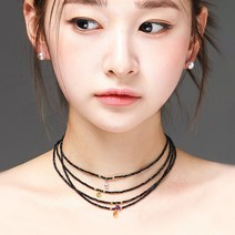 천연석 팬던트 블랙스피넬 골드 포인트 목걸이 여자 남자 명품