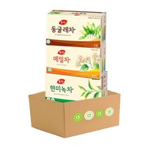 동서 현미녹차 100T + 둥글레차 100T + 메밀차 100T 3종 세트, 150g, 1세트
