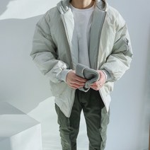 남녀공용 안감 후드 집업 시보리 MA-1 항공점퍼 (1624)