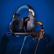 게임방 무드라이트 고성능마이크 헤드셋 FPS 팀플레이 노이즈제거 사운드 프로게이머, 색상, COOL BLUE