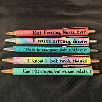 신학기 문구 세트 5pcs/9pcs Funny Ballpoint Pen Ball Point Stationery Set Student Gift Office Signature Mult, [01] 5PCS