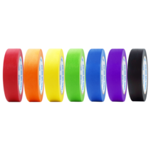 (4개입) 마스킹테이프 7컬러 24mm x 40M, 황색, 4개