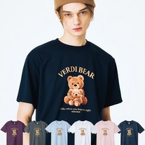 [베르디베어] 쿨론티 VERDI BEAR 남자 여자 반팔 티셔츠 7color