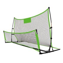 츄크볼골대 네트 리바운더 리바운드 추크볼 츄크볼 바운더 축구연습 골대 Sklz 휴대용 85 인치 축구 게이트 학교 축구 훈련 연습 축구 목표에 대한 단면 양면 그물, 005729-그린, 005729-그린