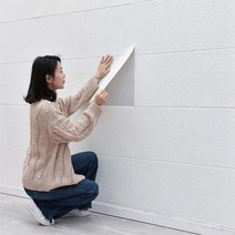 욕실천장시트지 천장마감재 10개 묶음 접착식 방수, 규조토 화이트 특별 제공10개입 대형