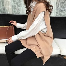 올리브색니트 핫핑크니트 가을 겨울 v 넥 민소매 스웨터 조끼 여성 대형 따뜻한 점퍼 니트 조끼 pollover 여성 스웨터 pull femme pz3849 120