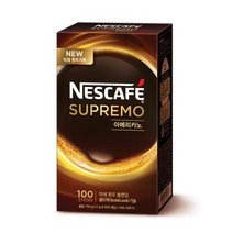 네스카페 수프리모 블랙(무설탕/100T/네슬레), 단품, 단품